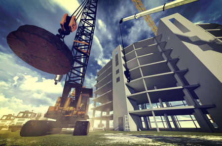 Construction siteの写真素材