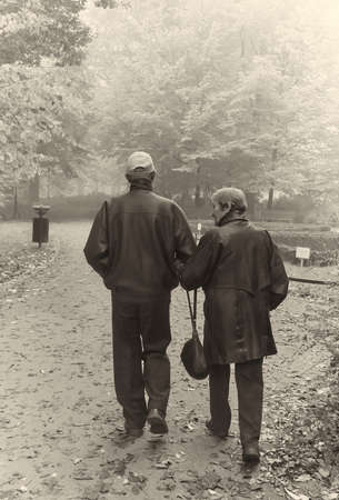 Senior couple in the park