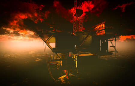 Oil rig  platform