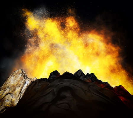 Volcanic eruption