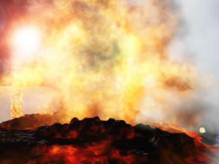 Volcanic eruption