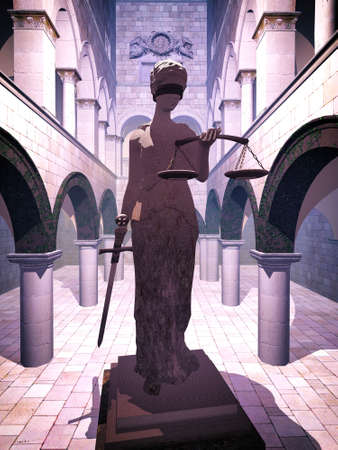 Themis the Justice symbol  の写真素材