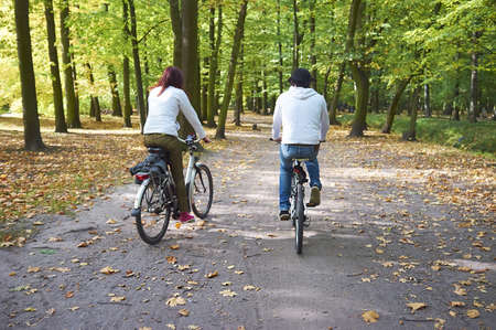 Two bikersの写真素材