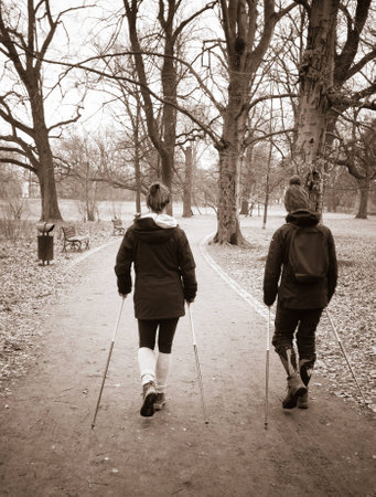 Excercising in park