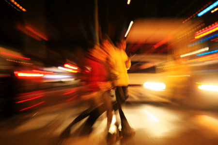 Blurred peopleの写真素材