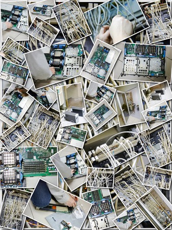 Server room collage