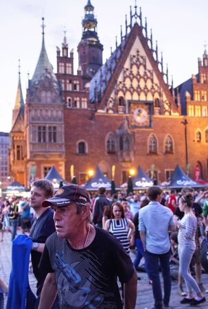 European city, Rynek in Wroclaw, Polandのeditorial素材