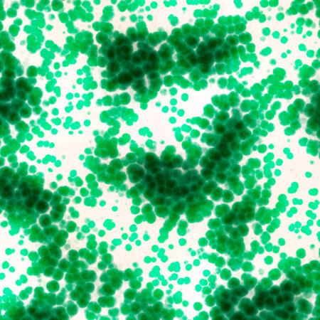 Bacteria cells close upの写真素材