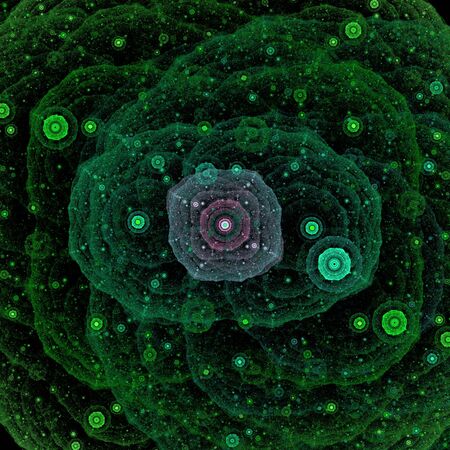 Symmetrical growth of bacteriaの写真素材