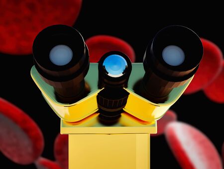 Bacteria cells close up