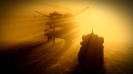 Oil rig  platform