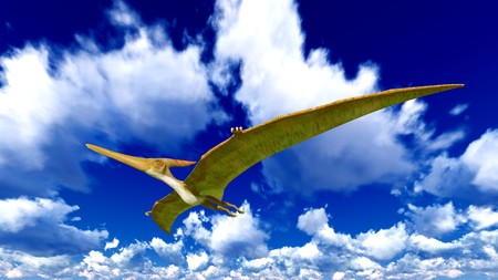Flying pterodactylの写真素材