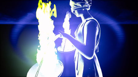 Lady of Justice.  Conceptual illustrationの写真素材