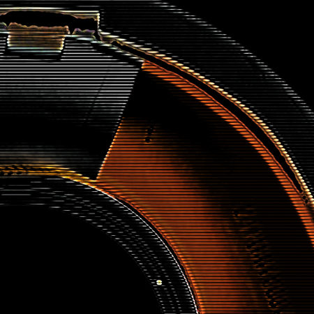 the hologram background on black