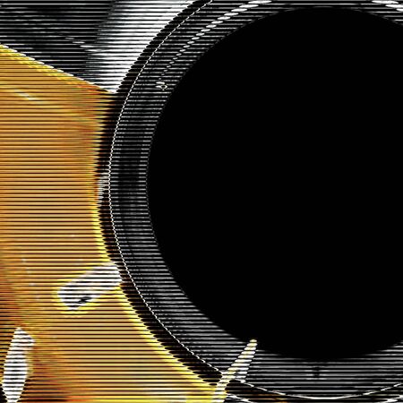 the hologram background on blackの写真素材