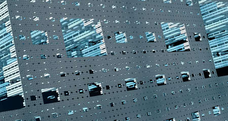 Metallic modern background steel structure