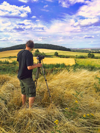 Beautiful panoramic landscape in Polandの写真素材