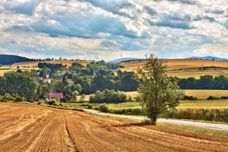Sudety Range in Southern Poland at summerの写真素材
