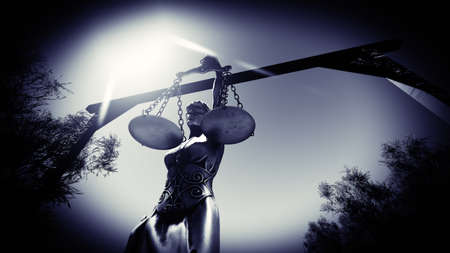 Illustration on death by hangingの写真素材