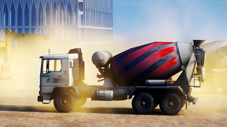 construction site on a desertの写真素材