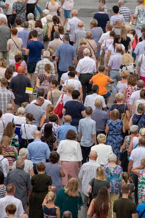 Wroclaw, POLAND - JUNE 20, 2019: Religious procession at Corpus Christi Day in Wroclaw, Polandのeditorial素材