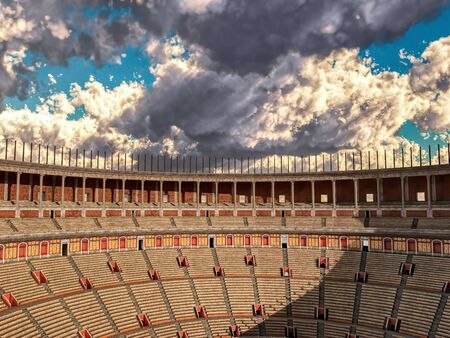 Interior of the Colosseum 3d rendering