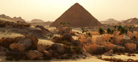 Beautiful natural background -African oasisの写真素材