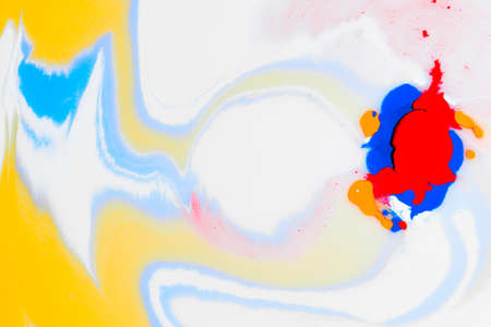 Beautiful and emotional art with colors and liquids.の写真素材