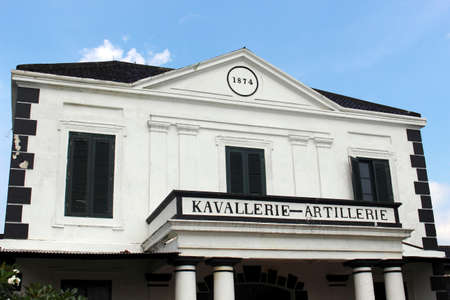 Surakarta, Indonesia (09/2016) : View of Kavallerie Artillerie 1874 Surakarta is a historic building...