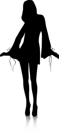 Vector - Silhouette fashion girlsのイラスト素材