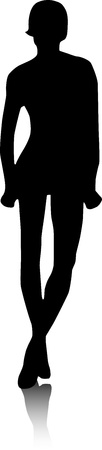 Vector - Silhouette fashion girlsのイラスト素材
