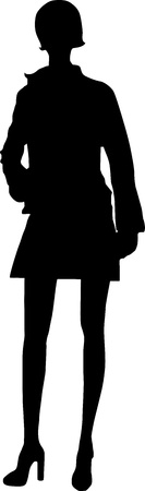 Vector - Silhouette fashion girlsのイラスト素材
