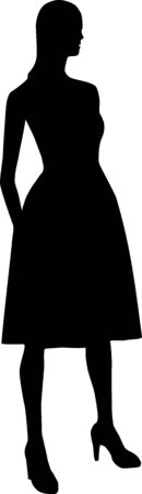 Vector - Silhouette fashion girlsのイラスト素材