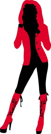 Vector - Silhouette fashion girlsのイラスト素材