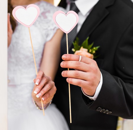 An Image of Heart, wedding accessories   in the form of heartの写真素材