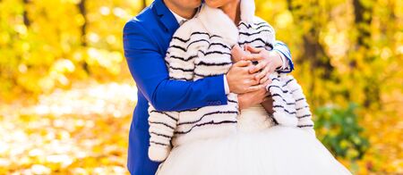 young family, the wedding and the newlywedsの写真素材