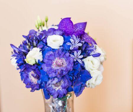Beautiful Bridal bouquet of various flowers. Wedding dayの写真素材