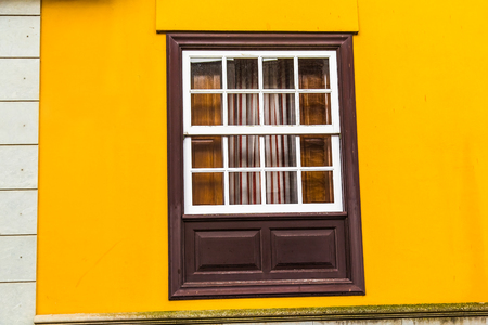 Traditional house in Canarian village of Adeje, Tenerife, Spainの写真素材