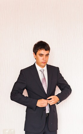 man dressed for work. Morning business man