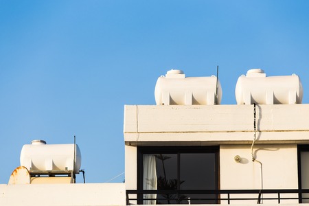 Solar heater for green energyの写真素材