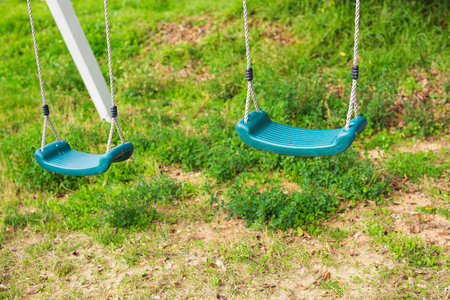 Children swing at Playgroundの写真素材