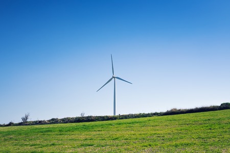 Wind Turbine for alternative energy . Eco power concept
