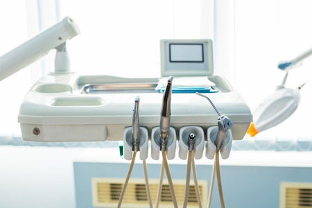Professional equipment used in a dentist clinicの写真素材