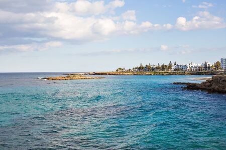 Fig Tree Bay, Protaras, Cyprus, Mediterranean seaの写真素材