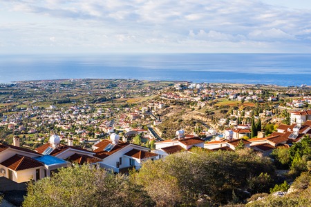 Cyprus island, top view. Houses roofsの写真素材