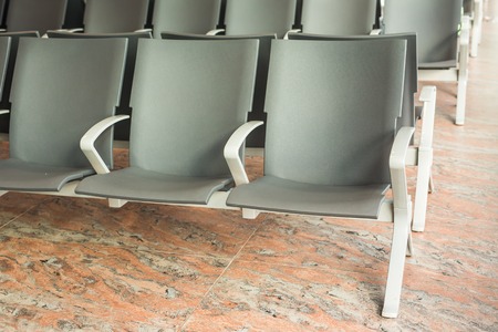contemporary lounge with seats in the airport