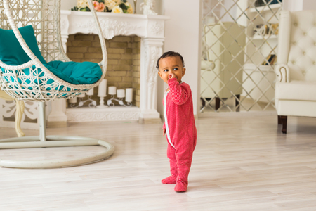 Happy Mixed Race Toddler Boyの写真素材