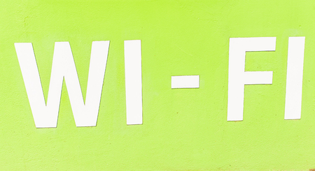 Wi-fi Available here signの写真素材