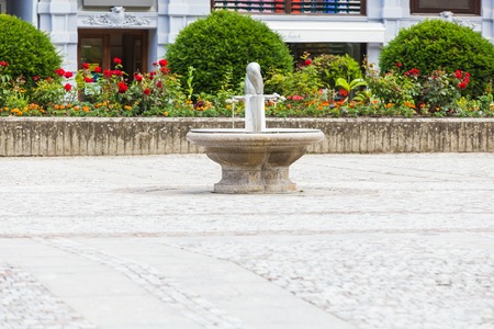 Termal mineral water in Karlovy Vary. Czech Republicの写真素材