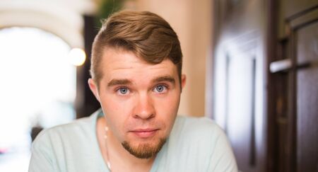 Portrait Of Young Handsome Man Indoor
